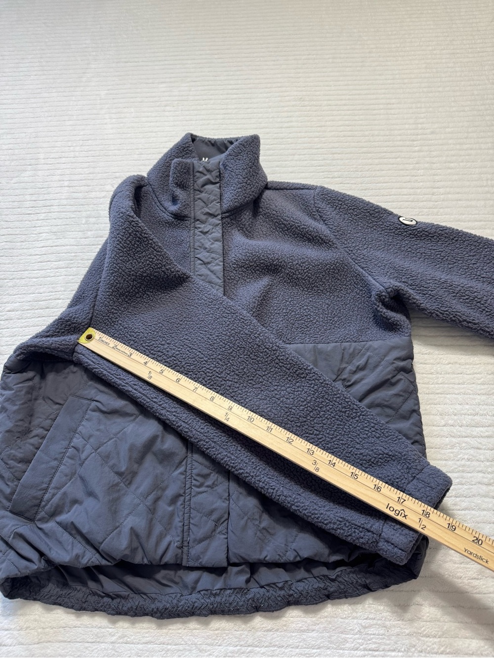 Vuori Quilted Panel Sherpa Jacket - Charcoal - Picture 11 of 12